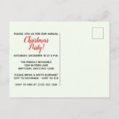 Kerst uitnodigingskaart met rode en groene gomball uitnodiging briefkaart (Achterkant)