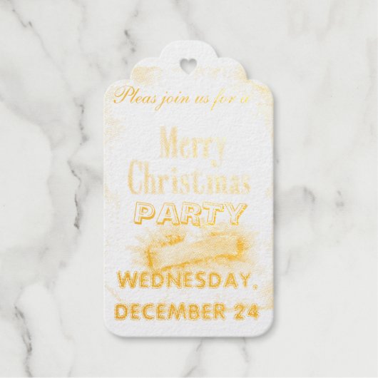 kerst uitnodigingskaarten cadeaulabels (Voorkant)