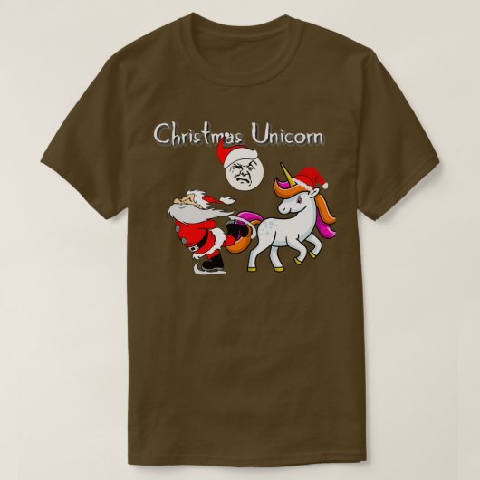 kerst unicorn 6 t-shirt (Design voorkant)