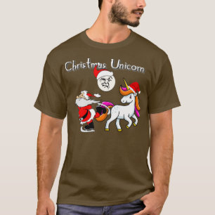 kerst unicorn 6 t-shirt
