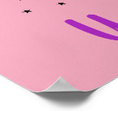 Kerst Unicorn Magical Rainbow Green Paars Poster (Hoek)