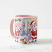 Kerst Unicorn Mok (Voorkant links)