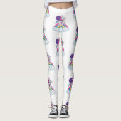 kerst unicorn santa claus leggings (Voorkant)