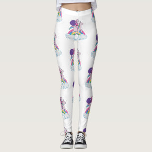 kerst unicorn santa claus leggings
