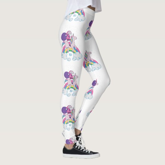 kerst unicorn santa claus leggings (Rechts)