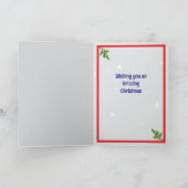 Kerst Unicorn Vouwkaart Kaart (Binnen)