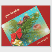 kerst uniek, glanzend wrappend papier, kleurrijk cadeaupapier (Vlak)