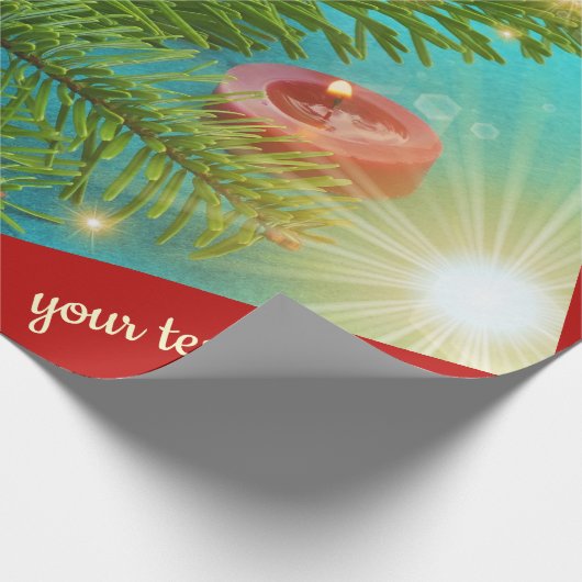 kerst uniek, glanzend wrappend papier, kleurrijk cadeaupapier (Hoek)