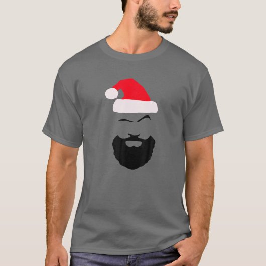 Kerst Unisex Adult/Youth Santa Graphic T-shirt (Voorkant)