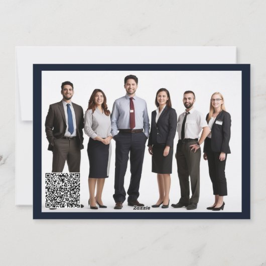 Kerst Urban Skyline Business Kerstmis logo Feestdagenkaart (Achterkant)