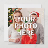 Kerst Uw Foto Hier Feestdagenkaart (Voorkant)