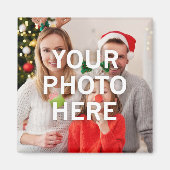 Kerst uw foto hier magneet (Voorkant)