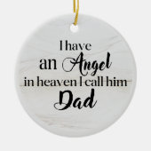 Kerst Vader Memorial Keramisch Ornament (Voorkant)