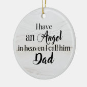 Kerst Vader Memorial Keramisch Ornament (Links)