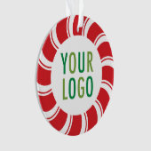 Kerst Vakantie Acryl Ornament Bedrijf Logo (voorkant)