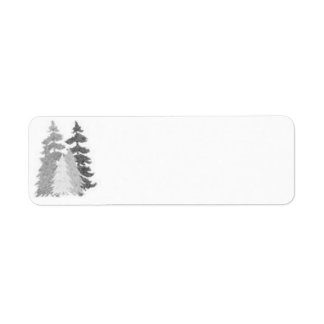 Kerst/vakantie adresetiketten etiket