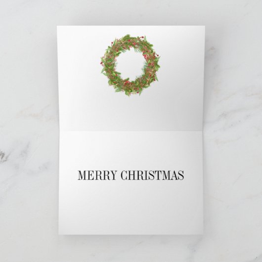 Kerst / Vakantie Amerikaans Hout Afbeelding Vlag 5 Feestdagen Kaart (Binnen)