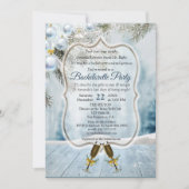 Kerst Vakantie Bachelorette Party Uitnodiging (Voorkant)