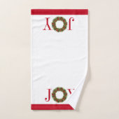 Kerst Vakantie Badhanddoek Set-Joy Bad Handdoek (Handdoek)