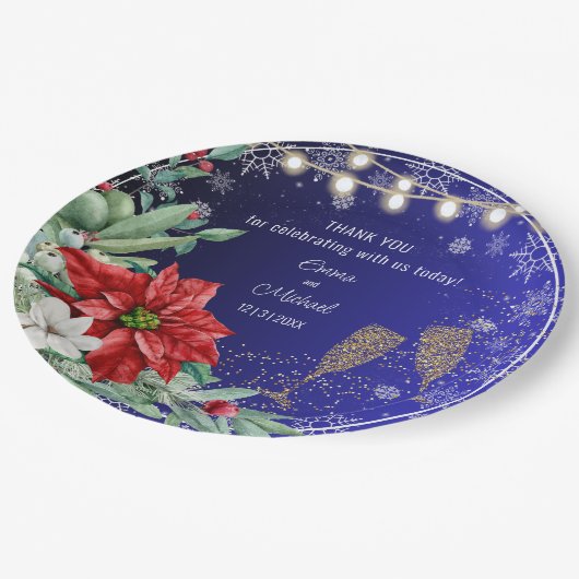 Kerst vakantie bruiloft papier Bord (Gekanteld)