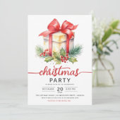 Kerst Vakantie Cadeau Bedrijf Xmas Kaart (Staand voorkant)