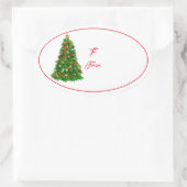 Kerst vakantie cadeau Label Sticker (Tas)