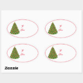 Kerst vakantie cadeau Label Sticker (Vel)