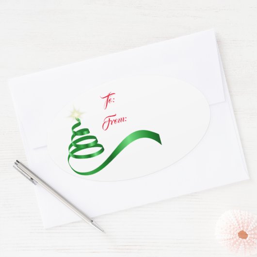 Kerst vakantie cadeau Label Sticker (Envelop)
