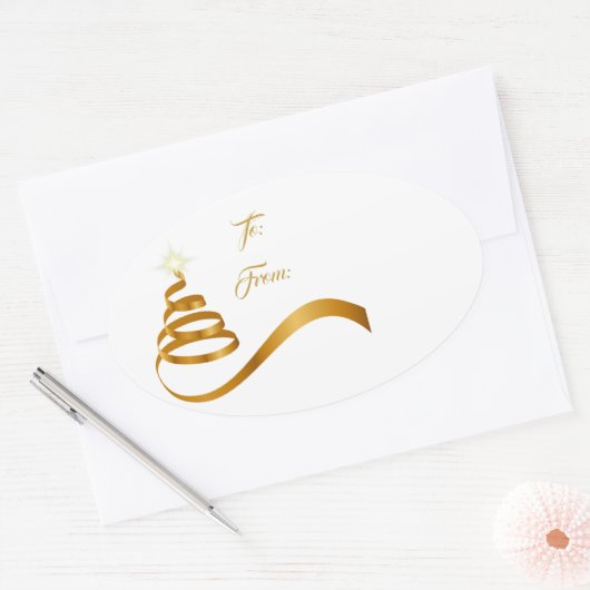 Kerst vakantie cadeau Label Sticker (Envelop)