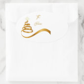 Kerst vakantie cadeau Label Sticker (Tas)