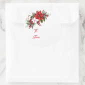 Kerst vakantie cadeau Label Sticker (Tas)