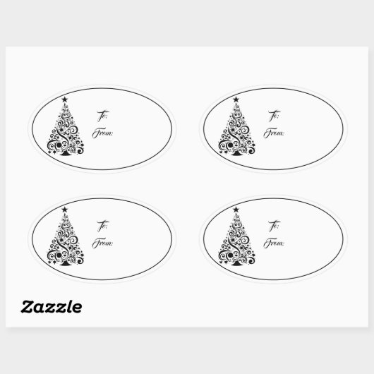 Kerst vakantie cadeau Label Sticker (Vel)