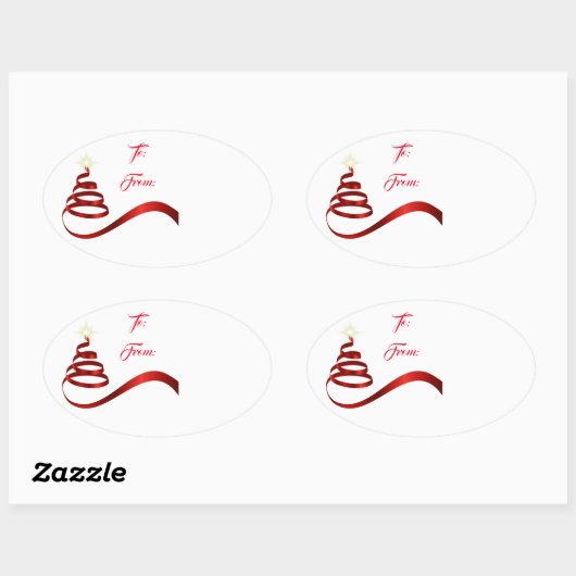 Kerst vakantie cadeau Label Sticker (Vel)