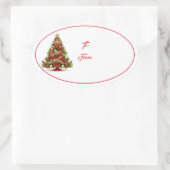 Kerst vakantie cadeau Label Sticker (Tas)