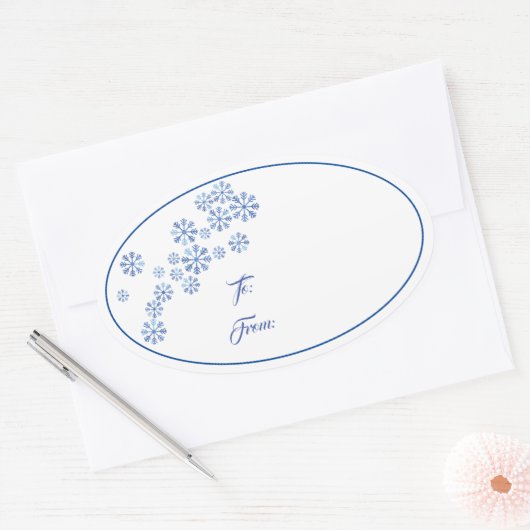 Kerst vakantie cadeau Label Sticker (Envelop)