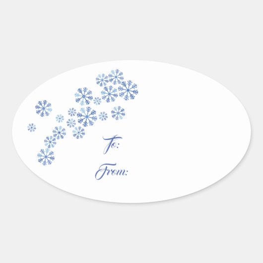 Kerst vakantie cadeau Label Sticker (Voorkant)