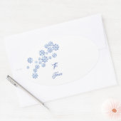 Kerst vakantie cadeau Label Sticker (Envelop)