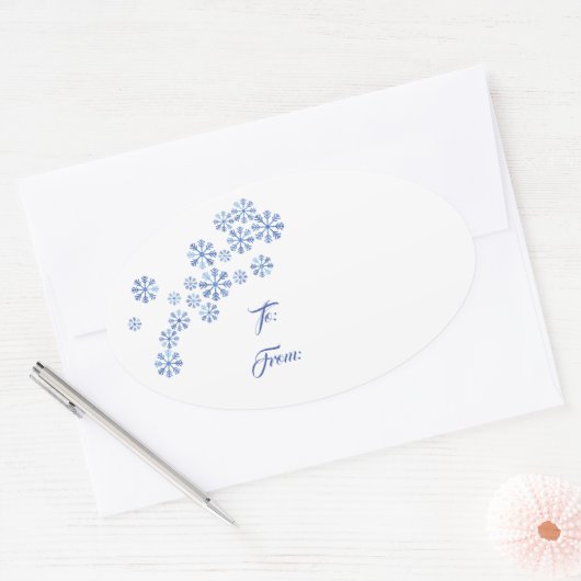 Kerst vakantie cadeau Label Sticker (Envelop)