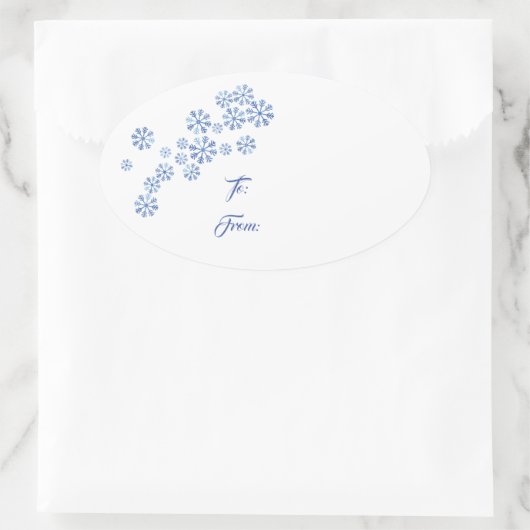 Kerst vakantie cadeau Label Sticker (Tas)