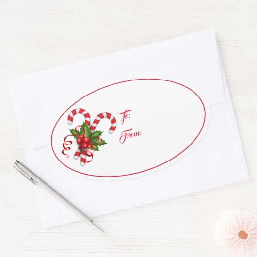 Kerst vakantie cadeau Label Sticker (Envelop)