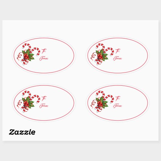 Kerst vakantie cadeau Label Sticker (Vel)