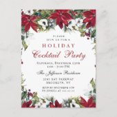 Kerst Vakantie Cocktail Party Invitation Kaart (Voorkant)