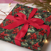 Kerst Vakantie Dinosaurus patroon Cadeaupapier