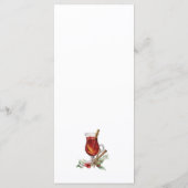 Kerst vakantie Drink Design Flat Menu (Achterkant)