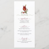 Kerst vakantie Drink Design Flat Menu (Voorkant)
