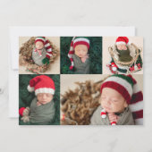 Kerst Vakantie Geboorte Aankondiging (Achterkant)