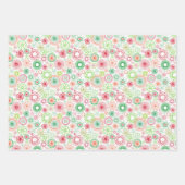 Kerst - Vakantie geometrische spiralen Inpakpapier Vel (Voorkant 3)