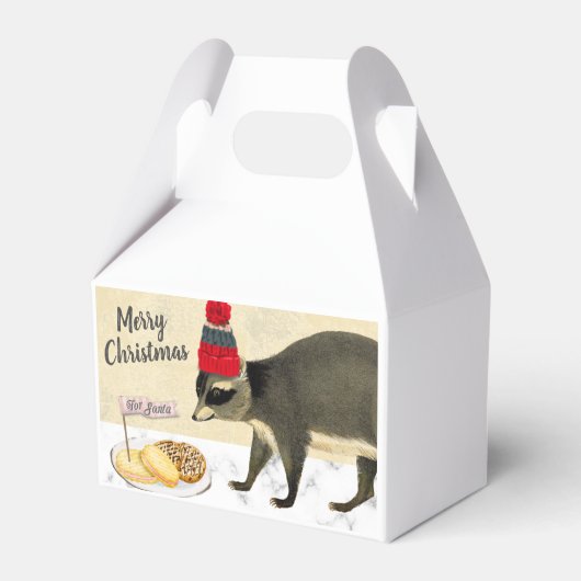 Kerst vakantie gepersonaliseerde cookie behandelen bedankdoosjes (Voorkant Zijde)