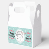 Kerst vakantie gepersonaliseerde cookie behandelen bedankdoosjes (Geopend)