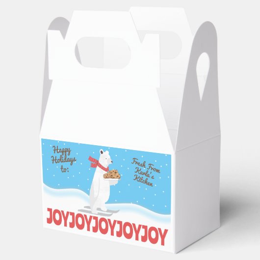 Kerst vakantie gepersonaliseerde cookie behandelen bedankdoosjes (Geopend)